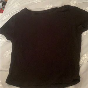 Black crop top